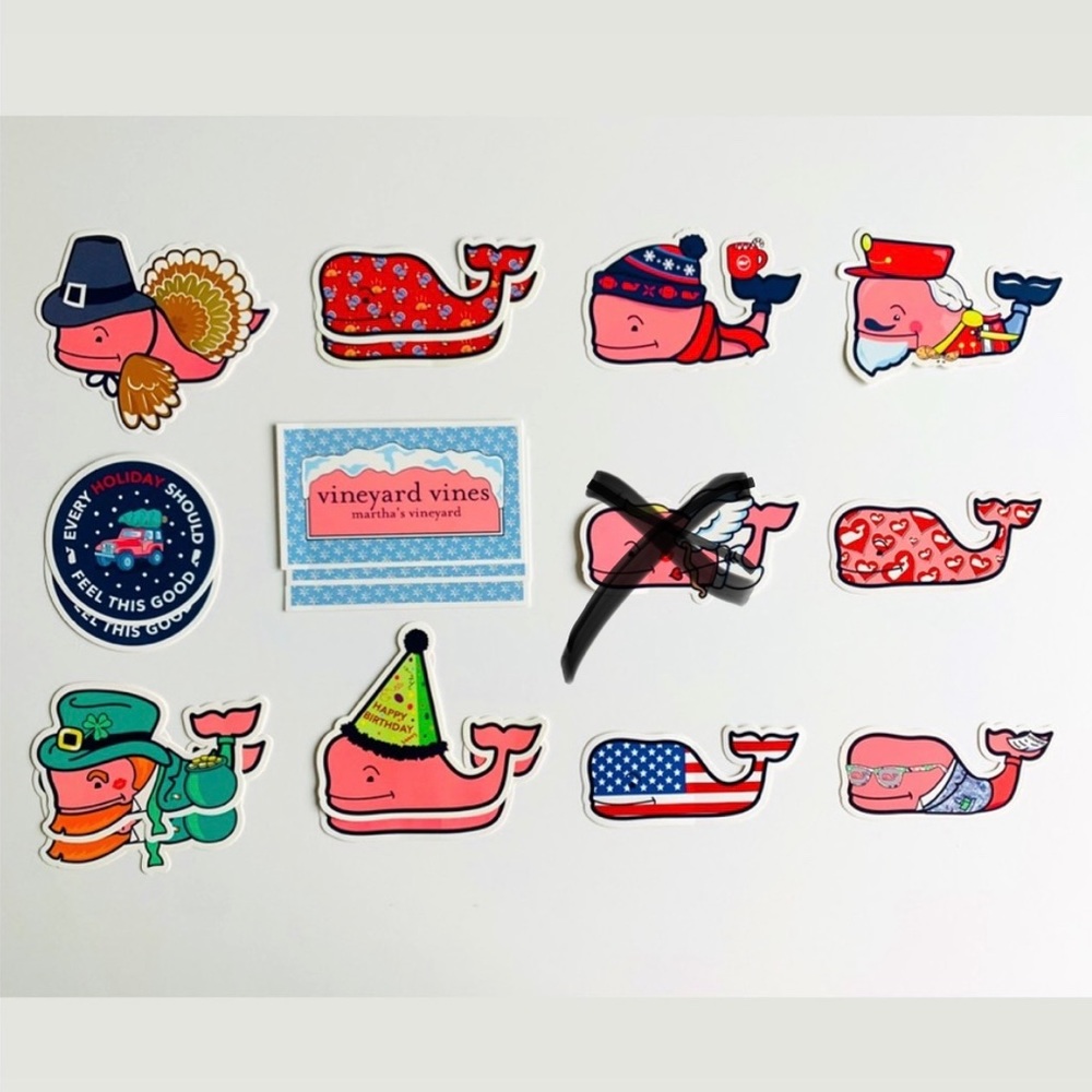 Vineyard Vines Holiday Stickers